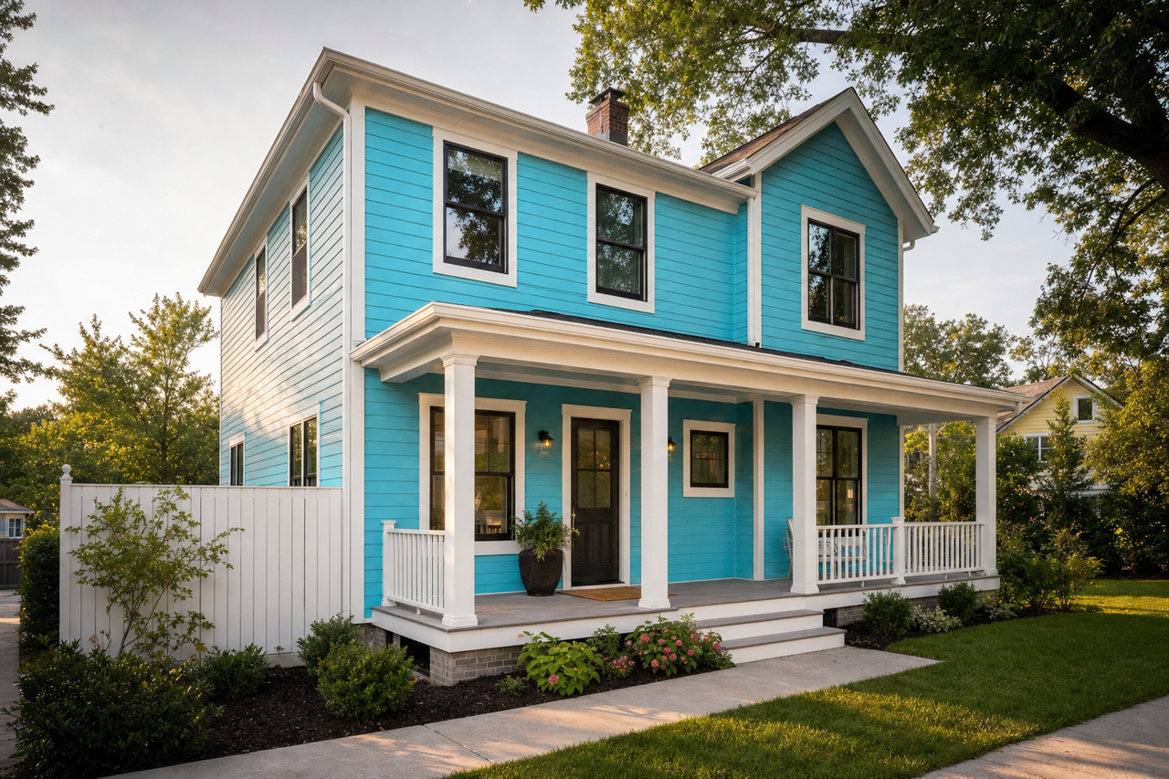 Baltimore Sky by Benjamin Moore on exterior