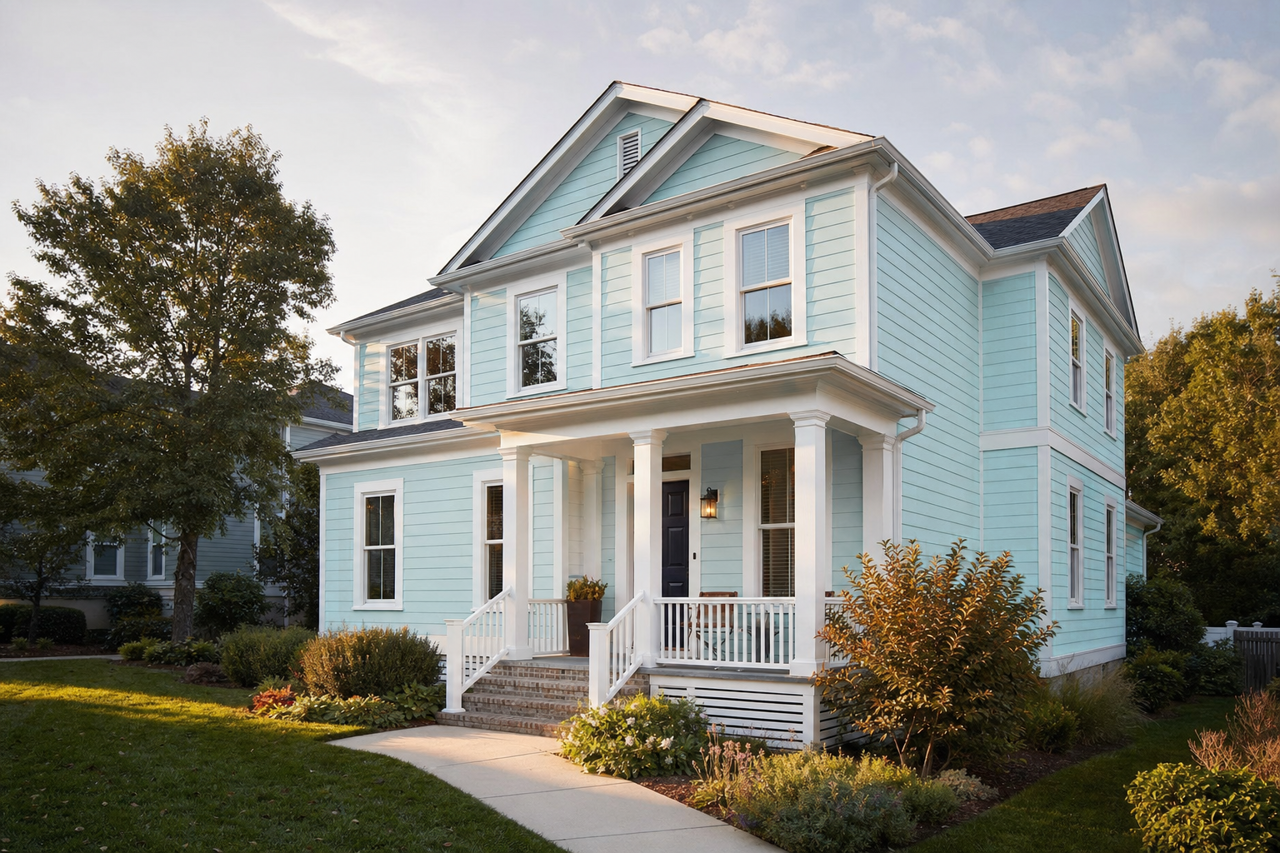 Skyscraper by Benjamin Moore on exterior