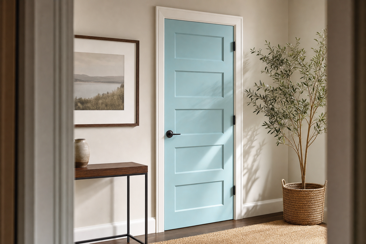 Delano by Benjamin Moore on interior-doors