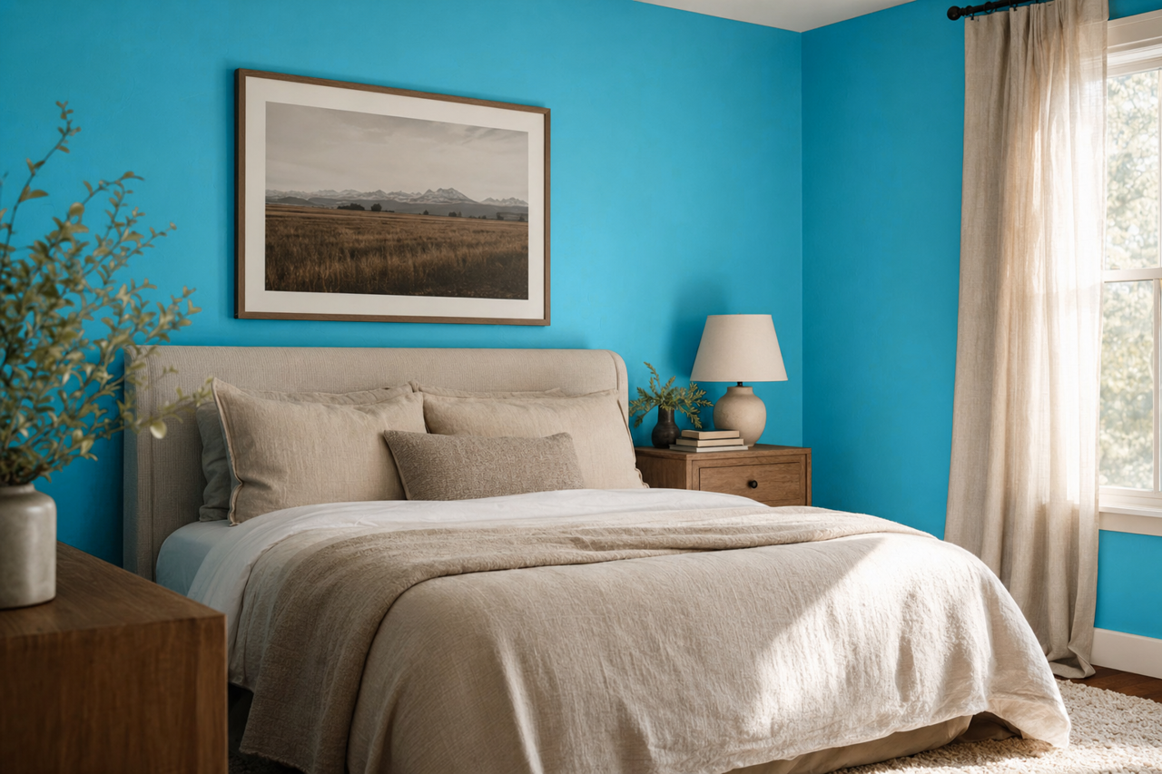 Dream I Can Fly by Benjamin Moore on interiors