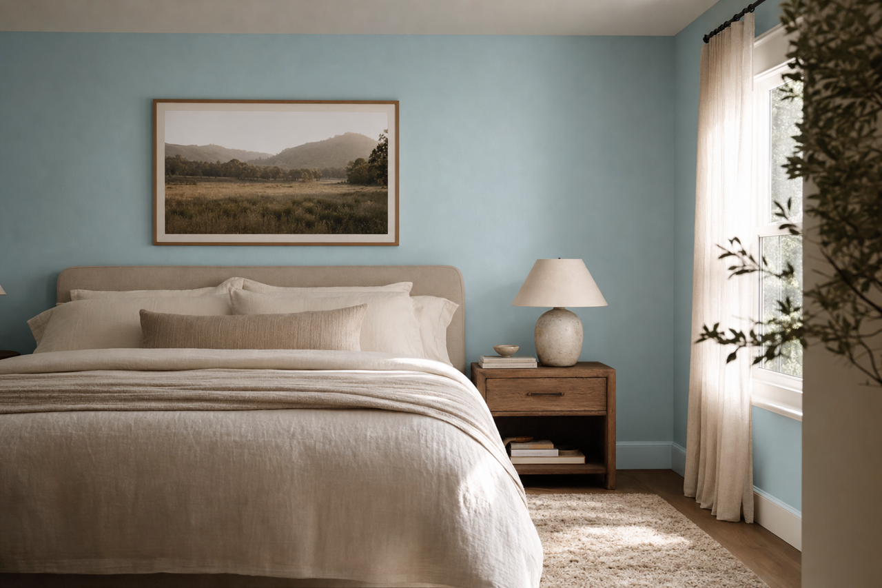 Hawaiian Breeze by Benjamin Moore on interiors