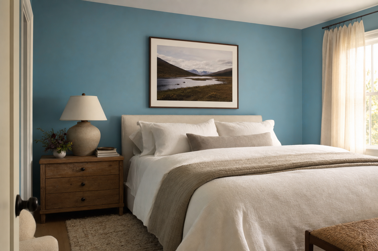 Poolside by Benjamin Moore on interiors