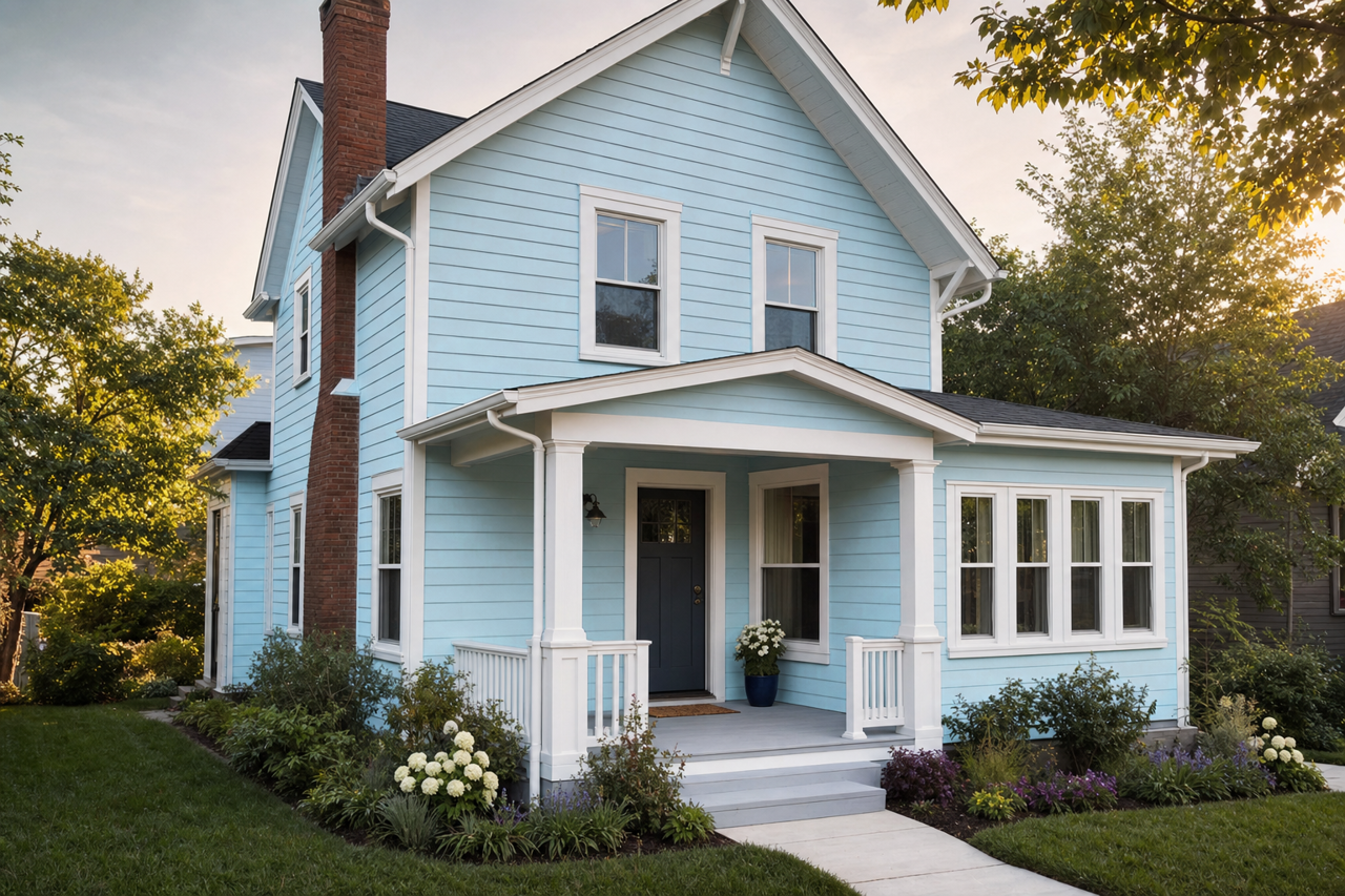 Skylark by Benjamin Moore on exterior