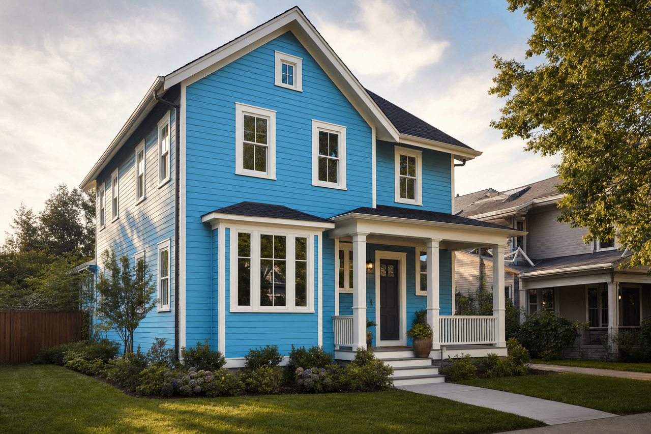 Lake by Benjamin Moore on exterior