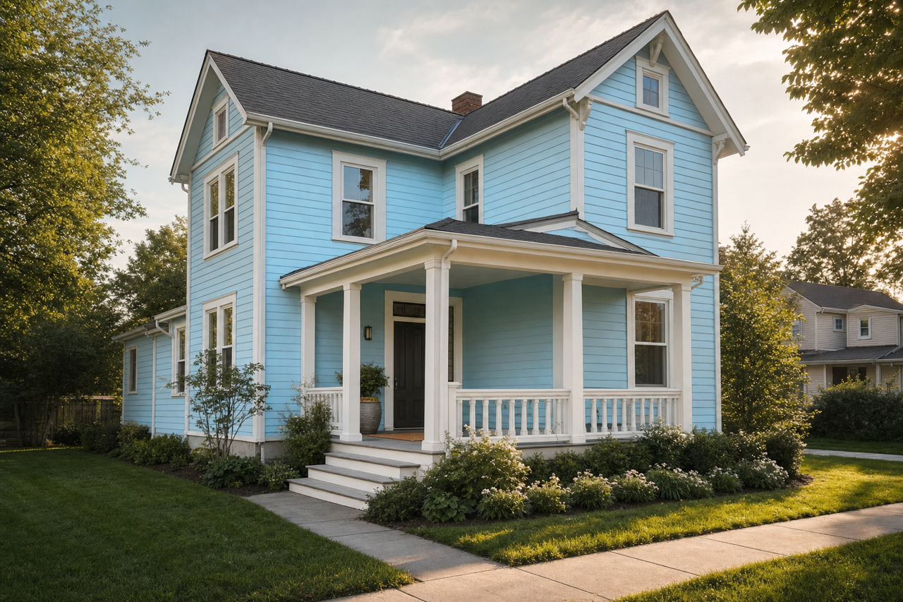 Grandma's Sweater by Benjamin Moore on exterior