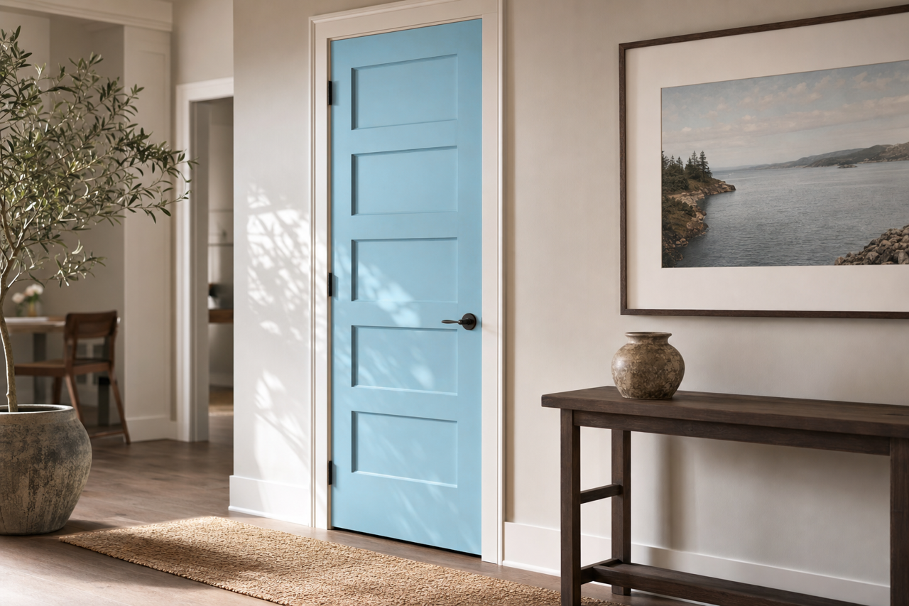 Grandma's Sweater by Benjamin Moore on interior-doors