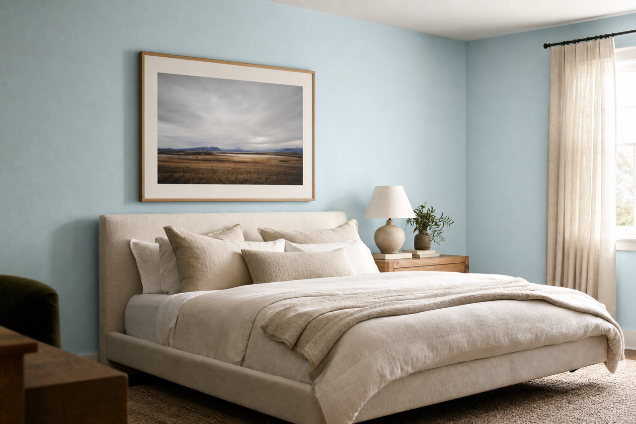 Watercolor by Benjamin Moore on interiors