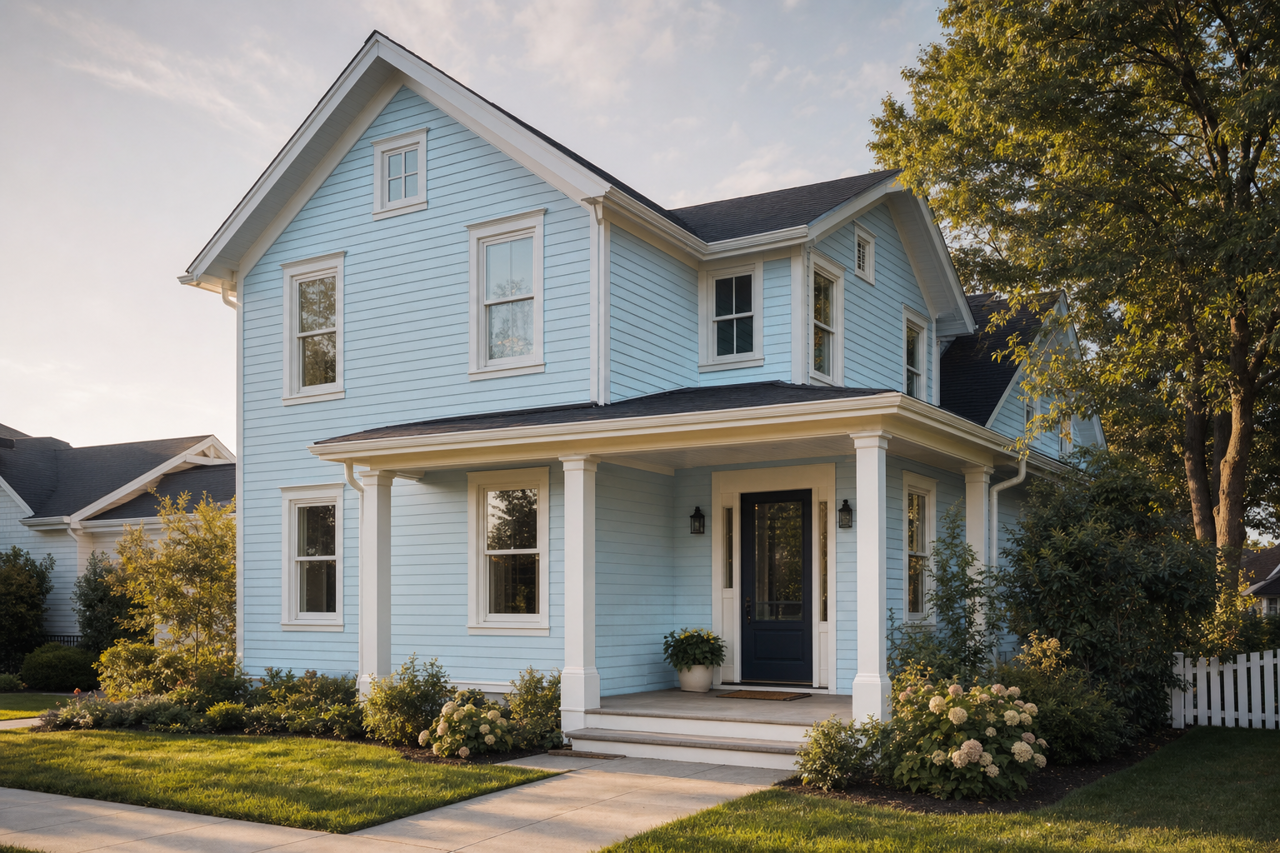 Mediterranean by Benjamin Moore on exterior