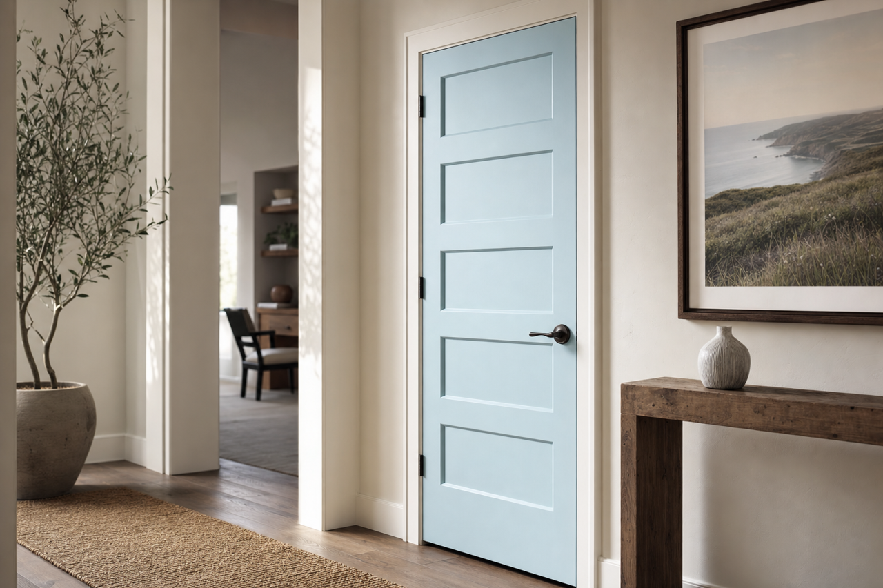 Mediterranean by Benjamin Moore on interior-doors