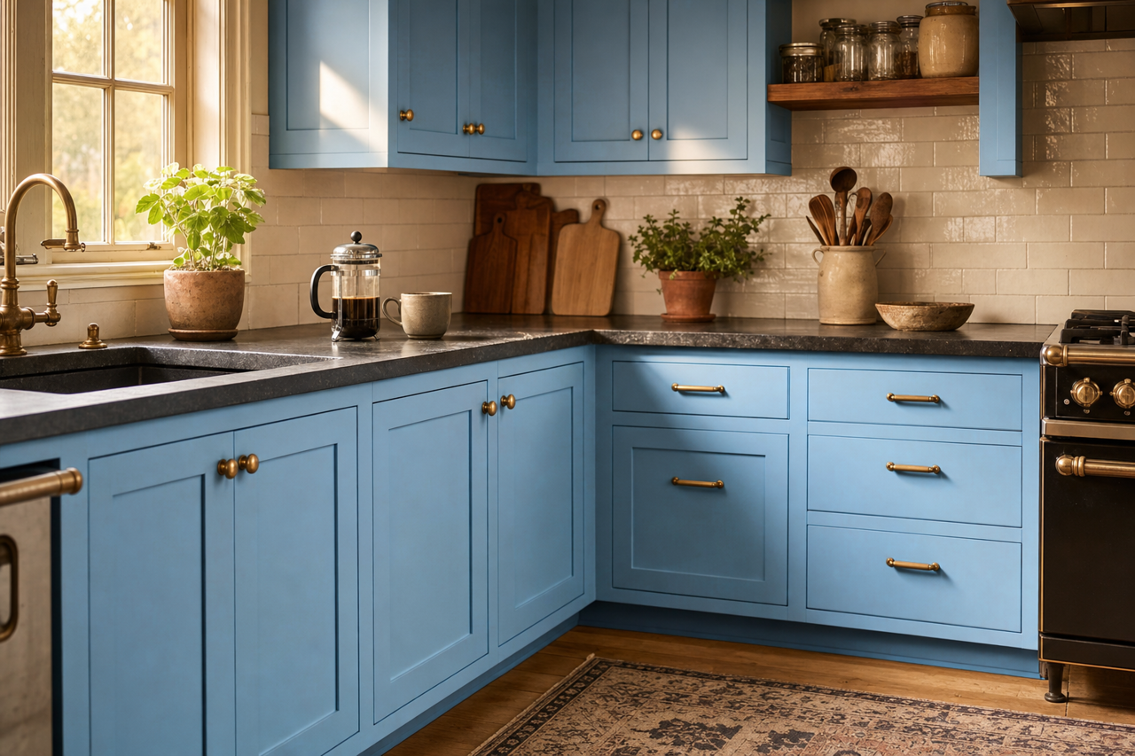 San by Benjamin Moore on cabinets