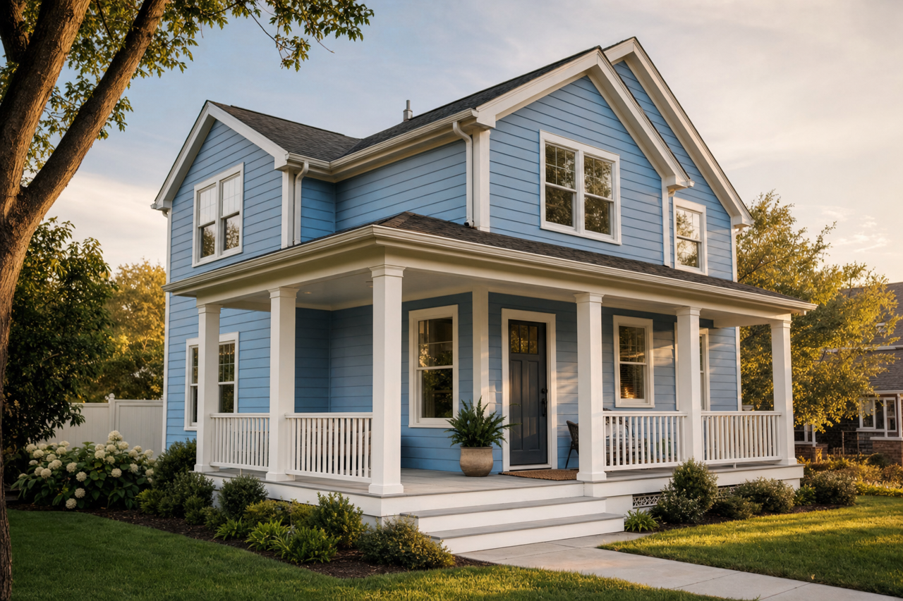 San by Benjamin Moore on exterior