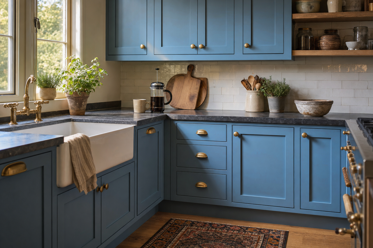 Lazy by Benjamin Moore on cabinets