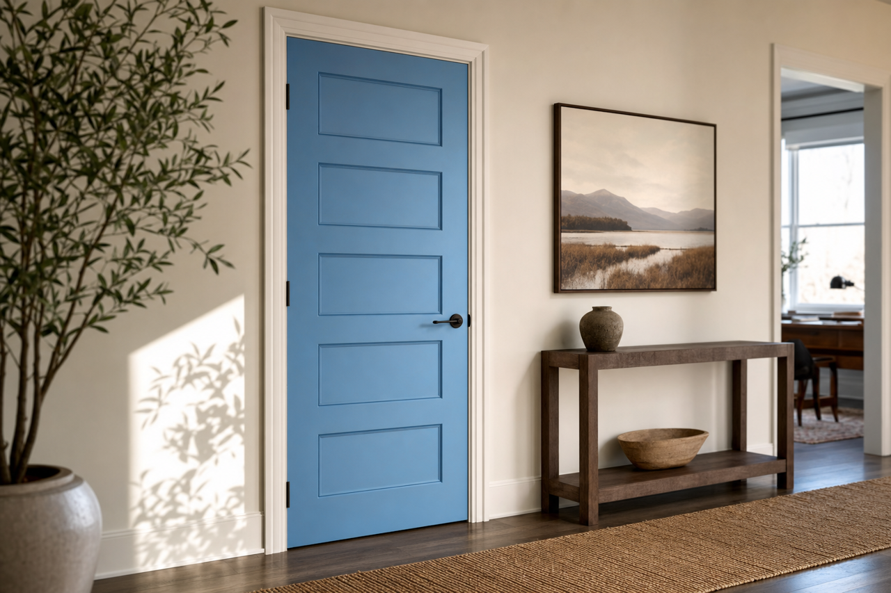 Lazy by Benjamin Moore on interior-doors