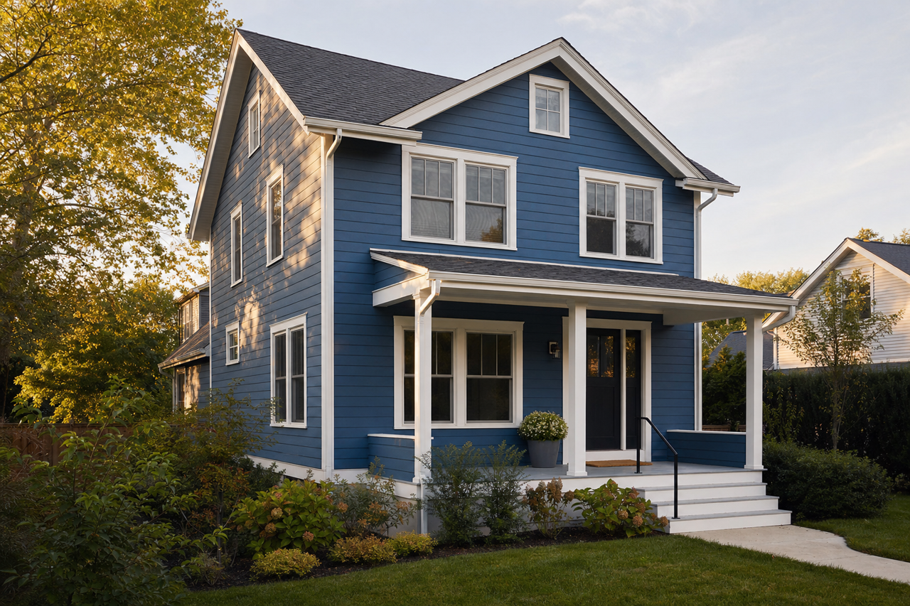 New by Benjamin Moore on exterior
