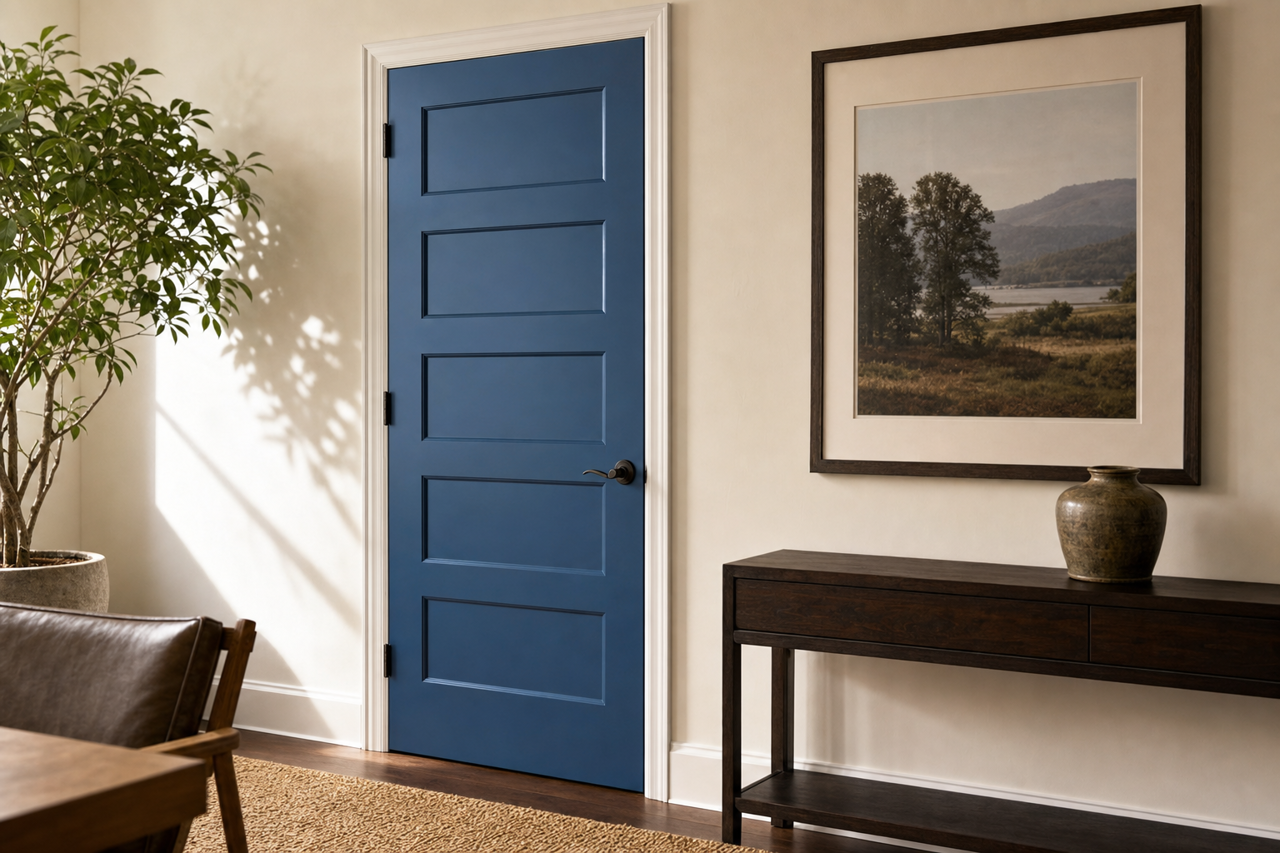 New by Benjamin Moore on interior-doors