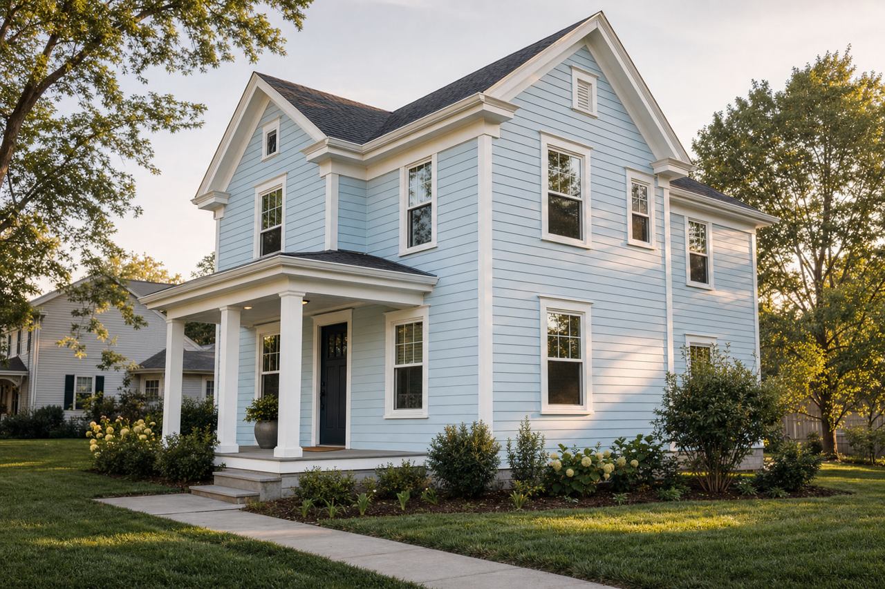 Soft by Benjamin Moore on exterior