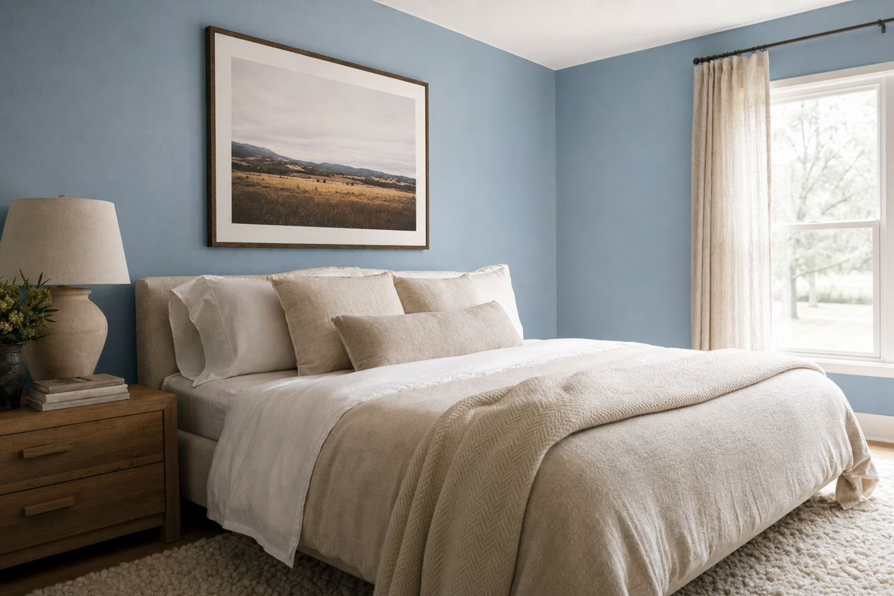 Soft Jazz by Benjamin Moore on interiors