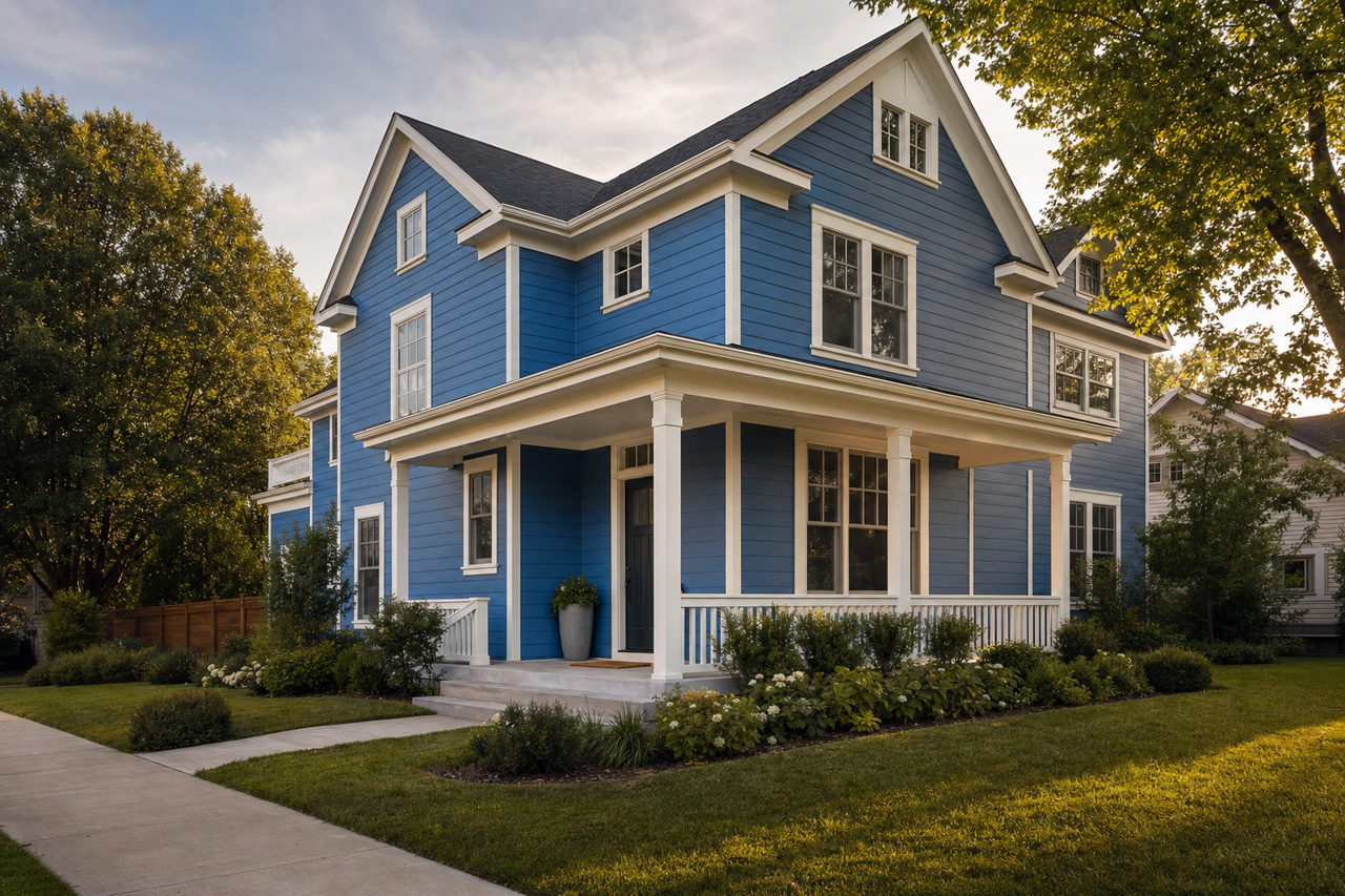 Old Glory by Benjamin Moore on exterior