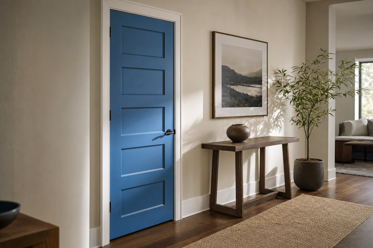 Old Glory by Benjamin Moore on interior-doors