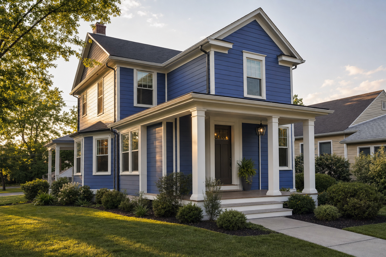 Southern Belle by Benjamin Moore on exterior