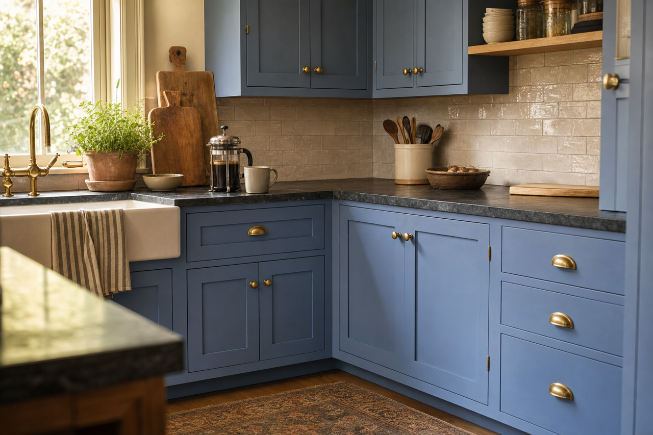 Yin Yang by Benjamin Moore on cabinets