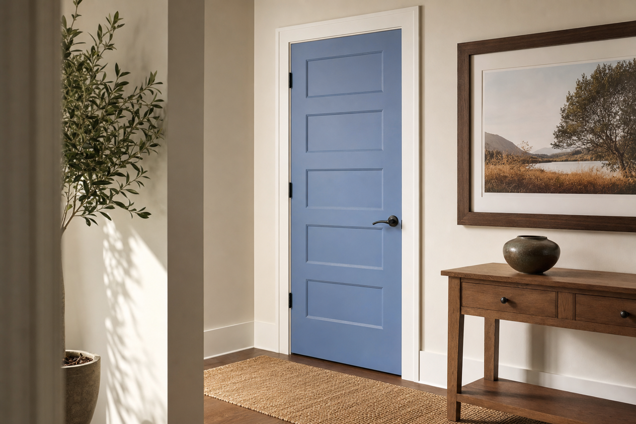 Yin Yang by Benjamin Moore on interior-doors