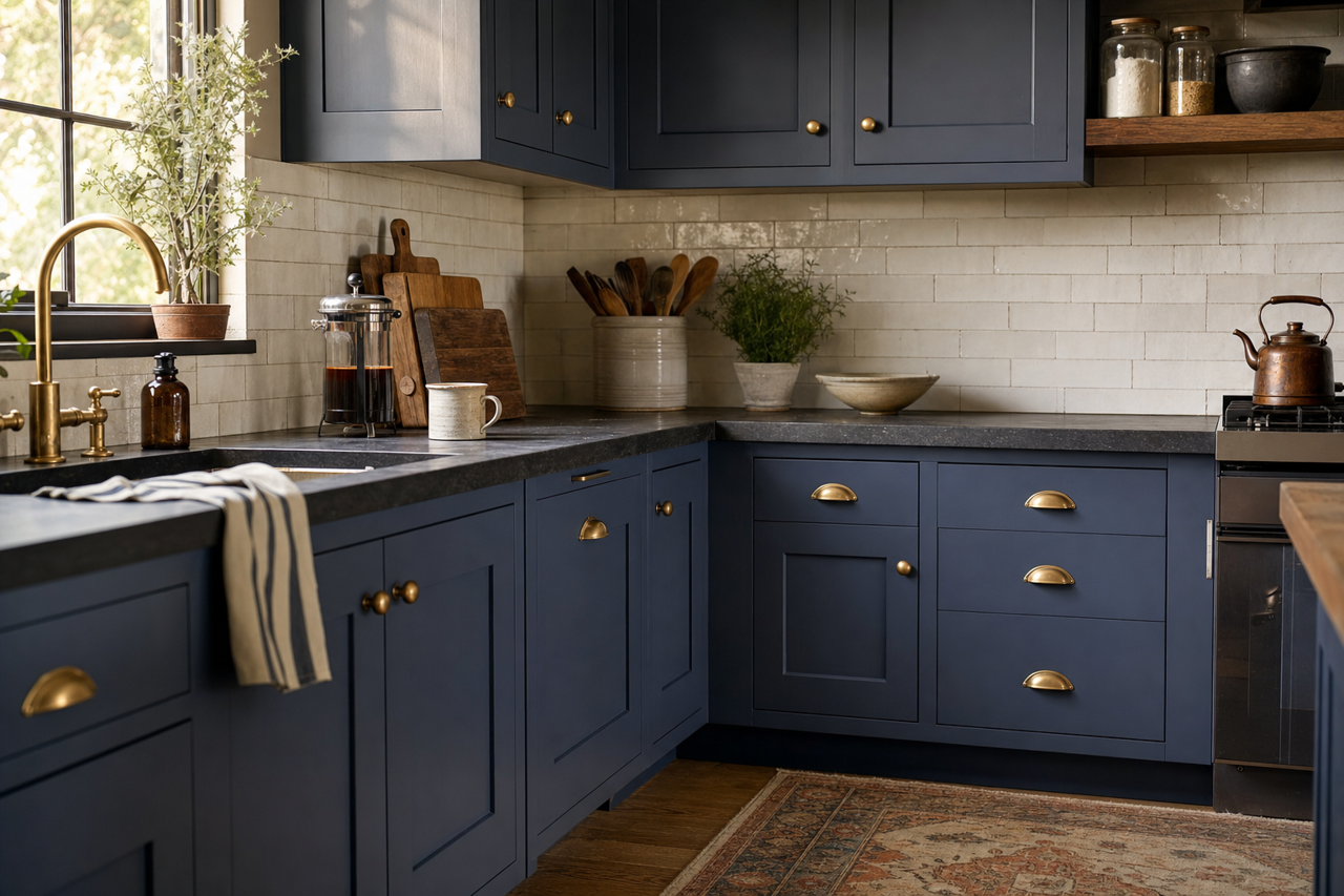 Stunning by Benjamin Moore on cabinets