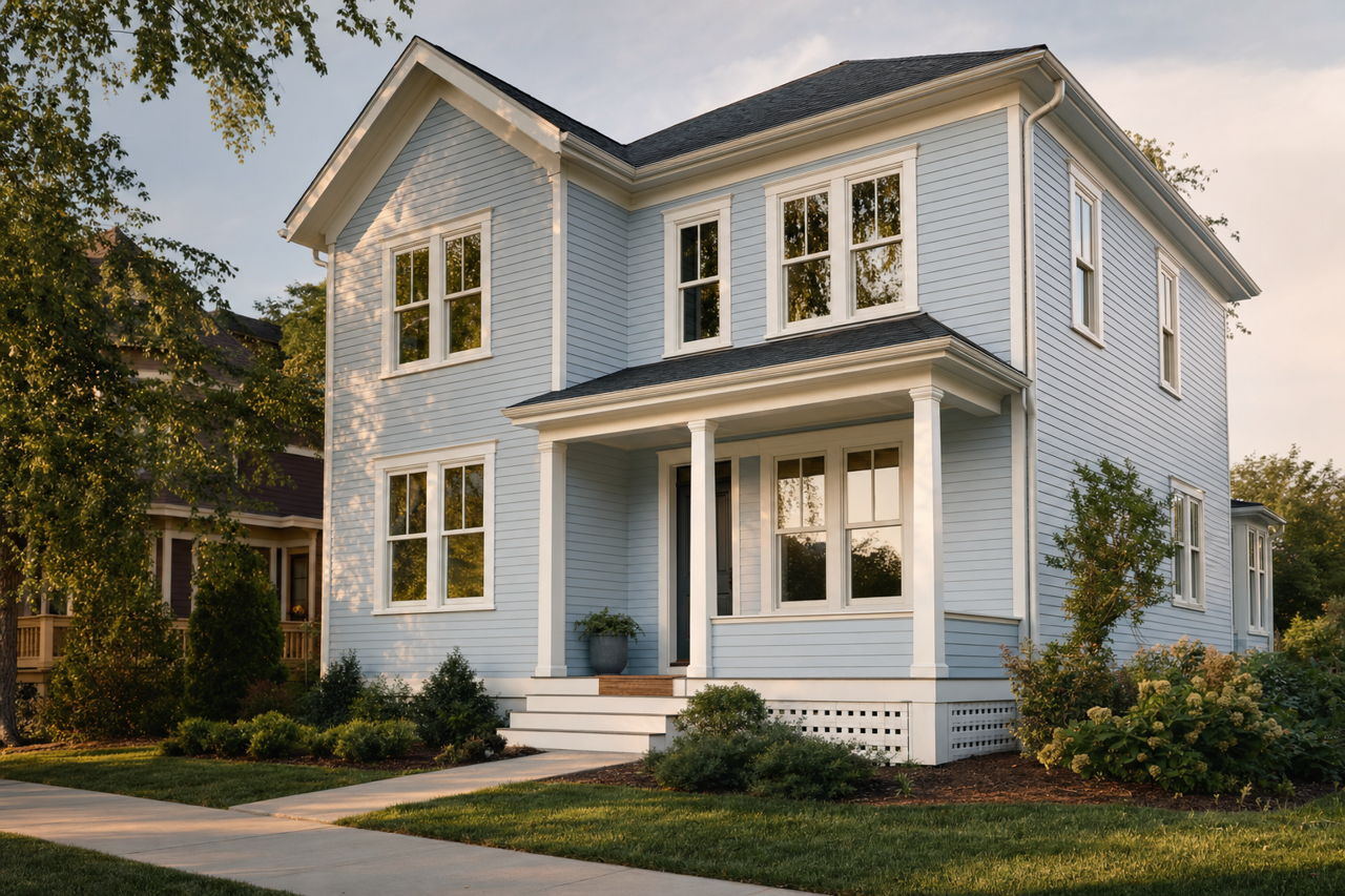 Lake by Benjamin Moore on exterior