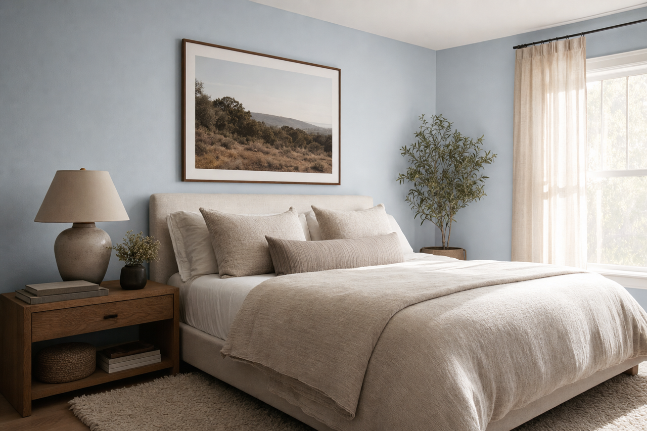 Lake by Benjamin Moore on interiors