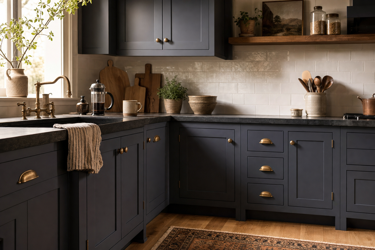 Evening by Benjamin Moore on cabinets
