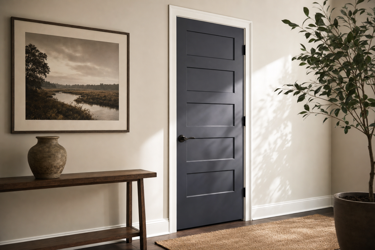 Evening by Benjamin Moore on interior-doors