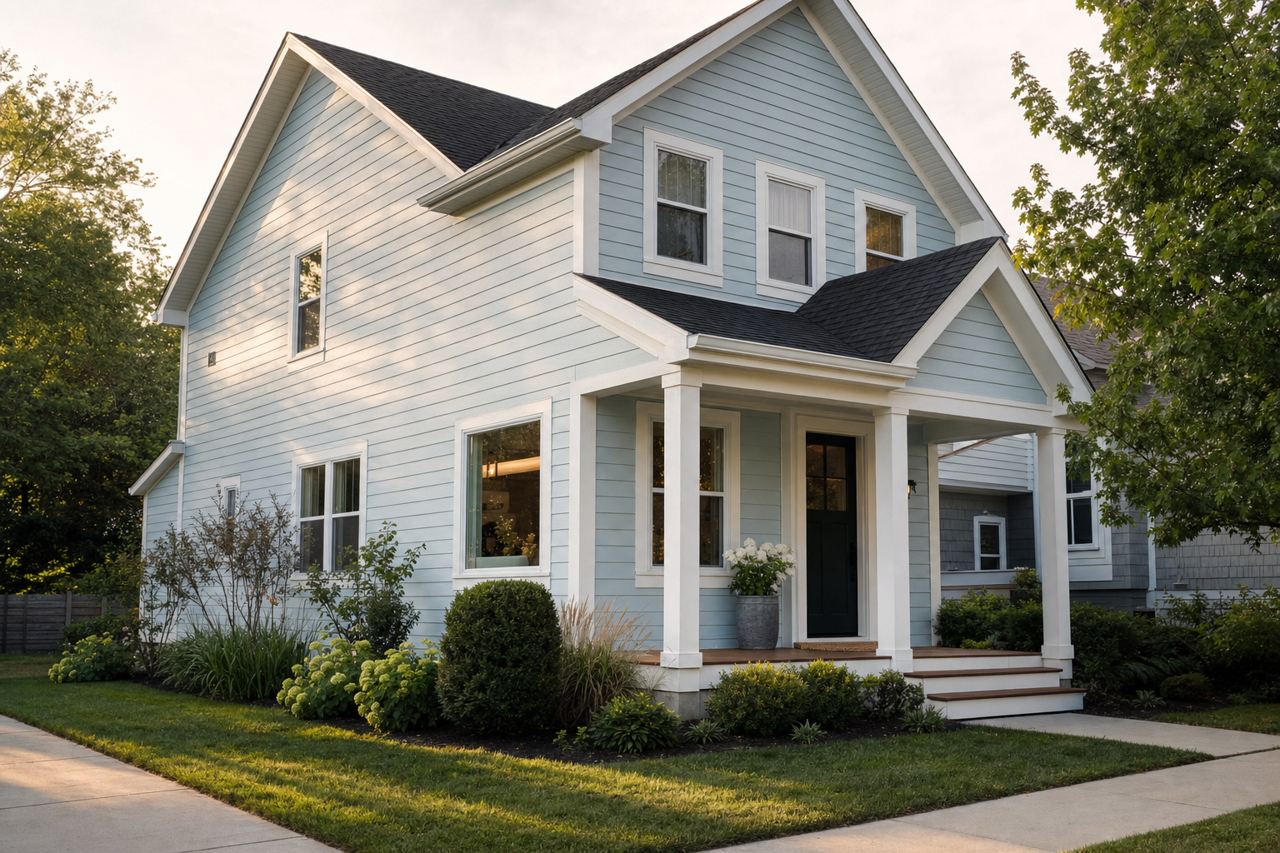 Bright by Benjamin Moore on exterior