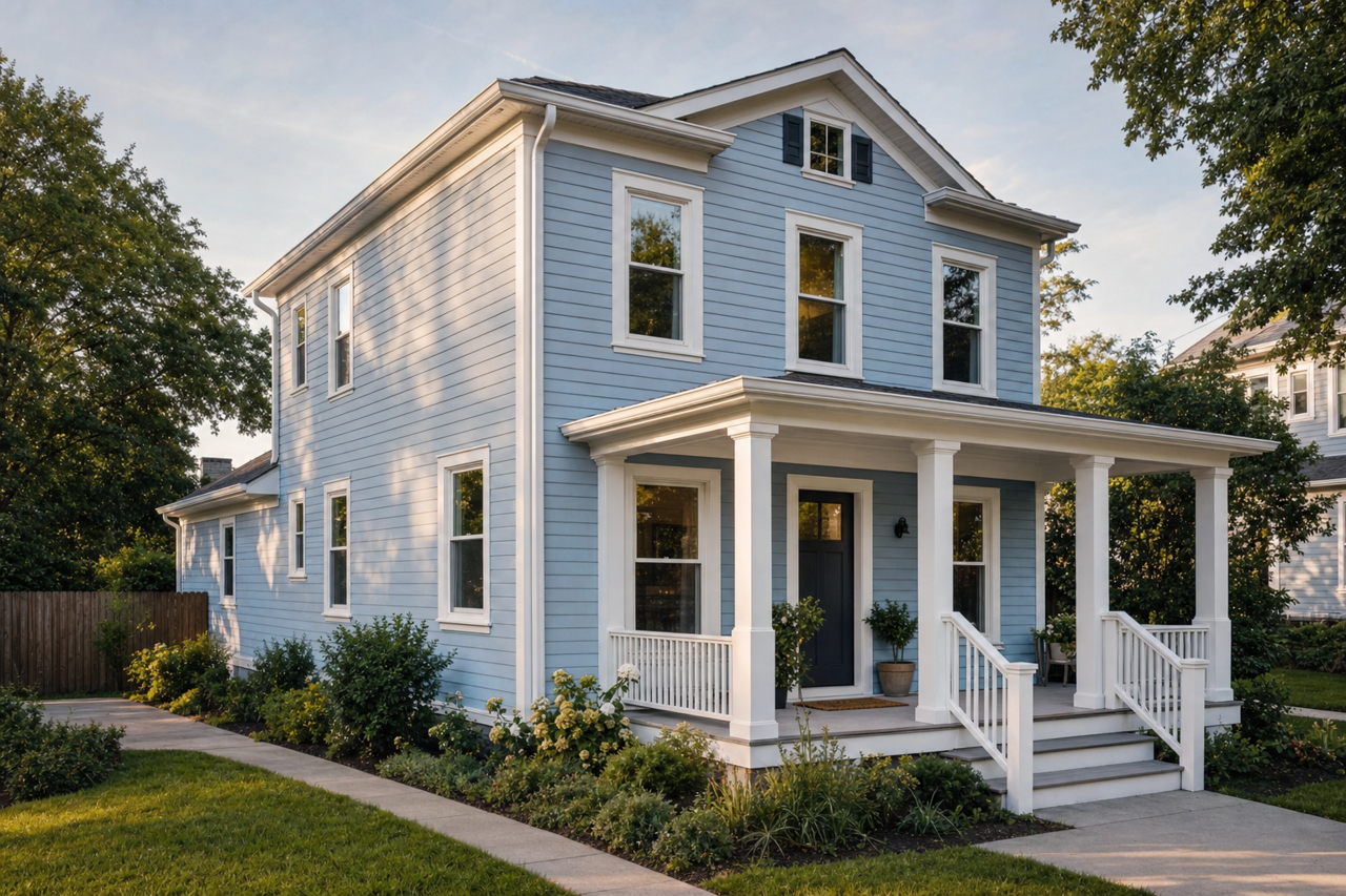Sheer Romance by Benjamin Moore on exterior