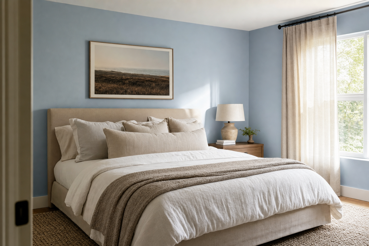 Sheer Romance by Benjamin Moore on interiors