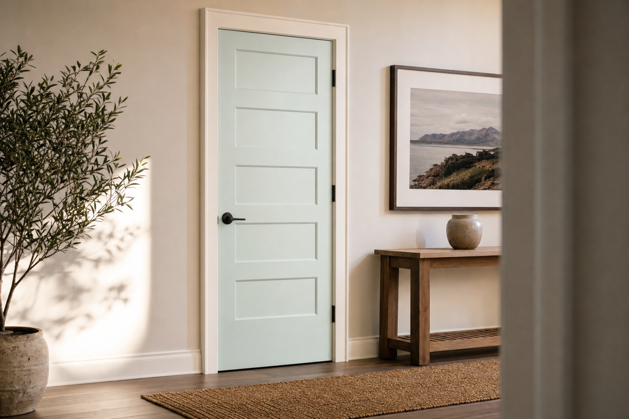 Sweet Dreams by Benjamin Moore on interior-doors