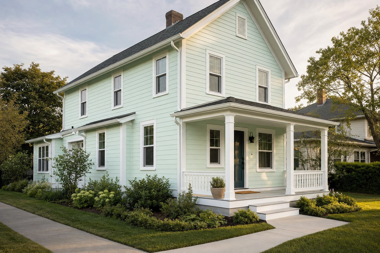 Carried Away by Benjamin Moore on exterior
