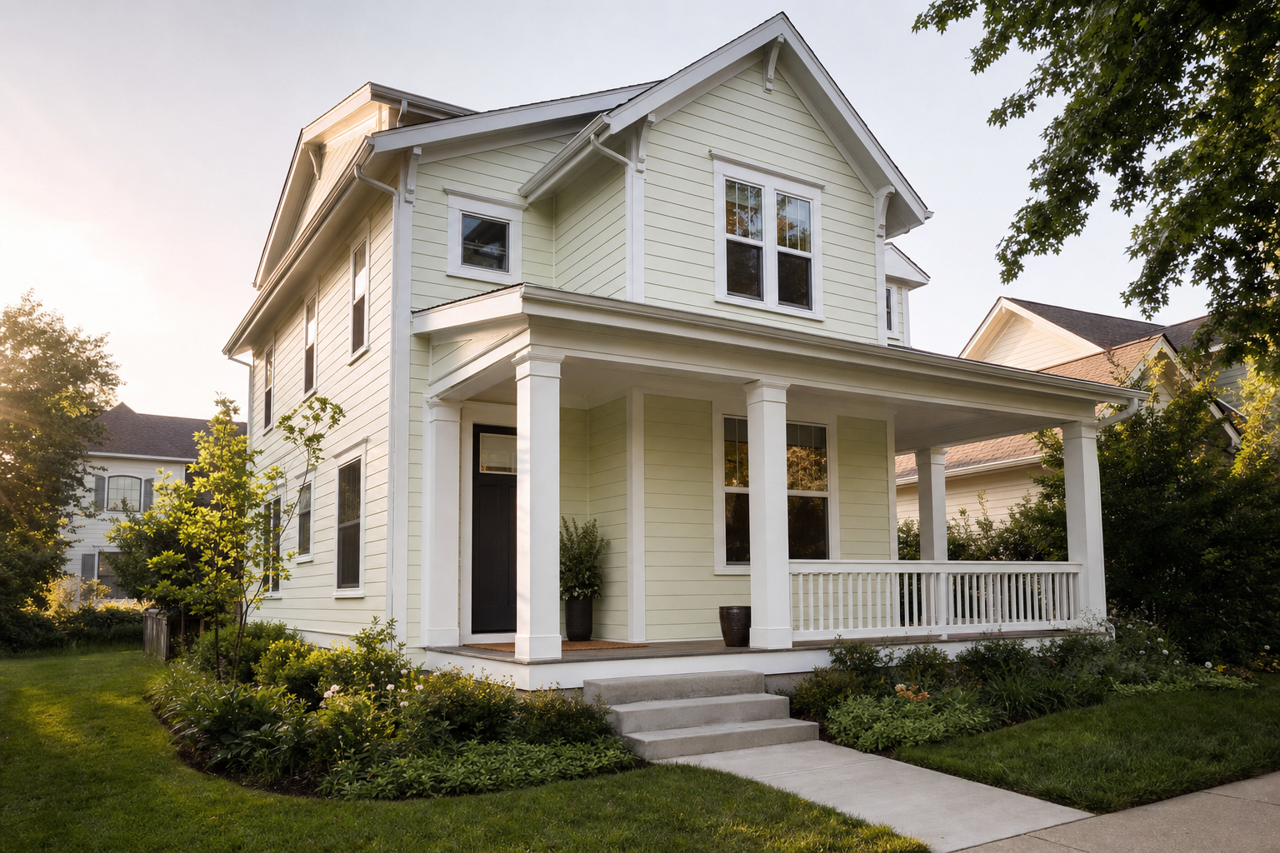 Tint by Benjamin Moore on exterior