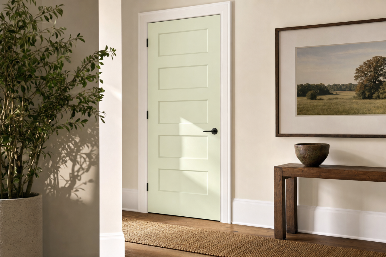 Appalachian by Benjamin Moore on interior-doors
