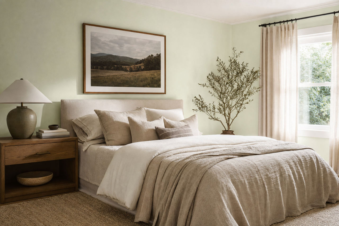 Sleeping Angel by Benjamin Moore on interiors