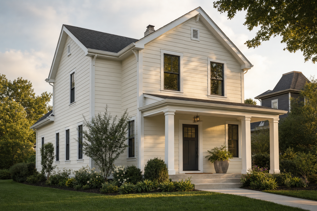 Cloud by Benjamin Moore on exterior