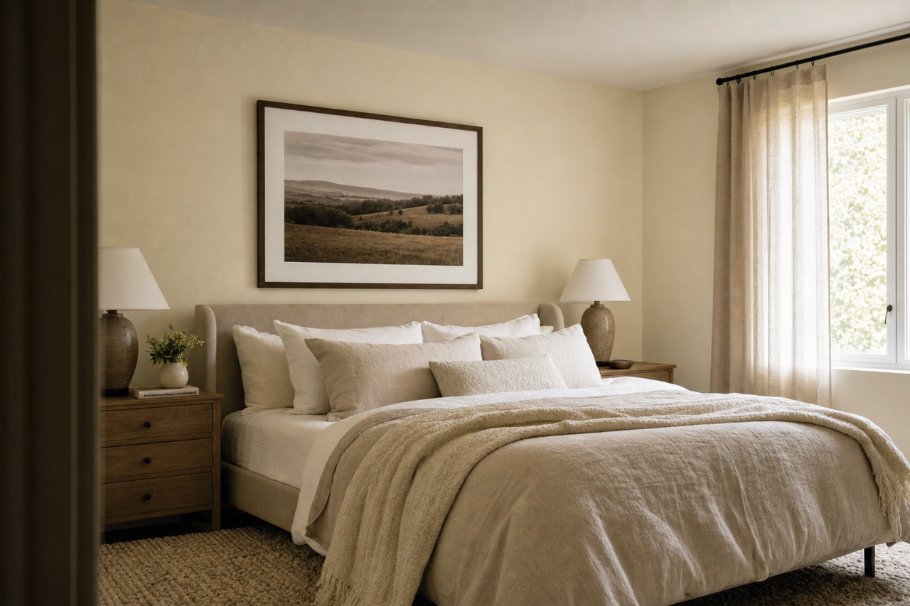 Cloud by Benjamin Moore on interiors