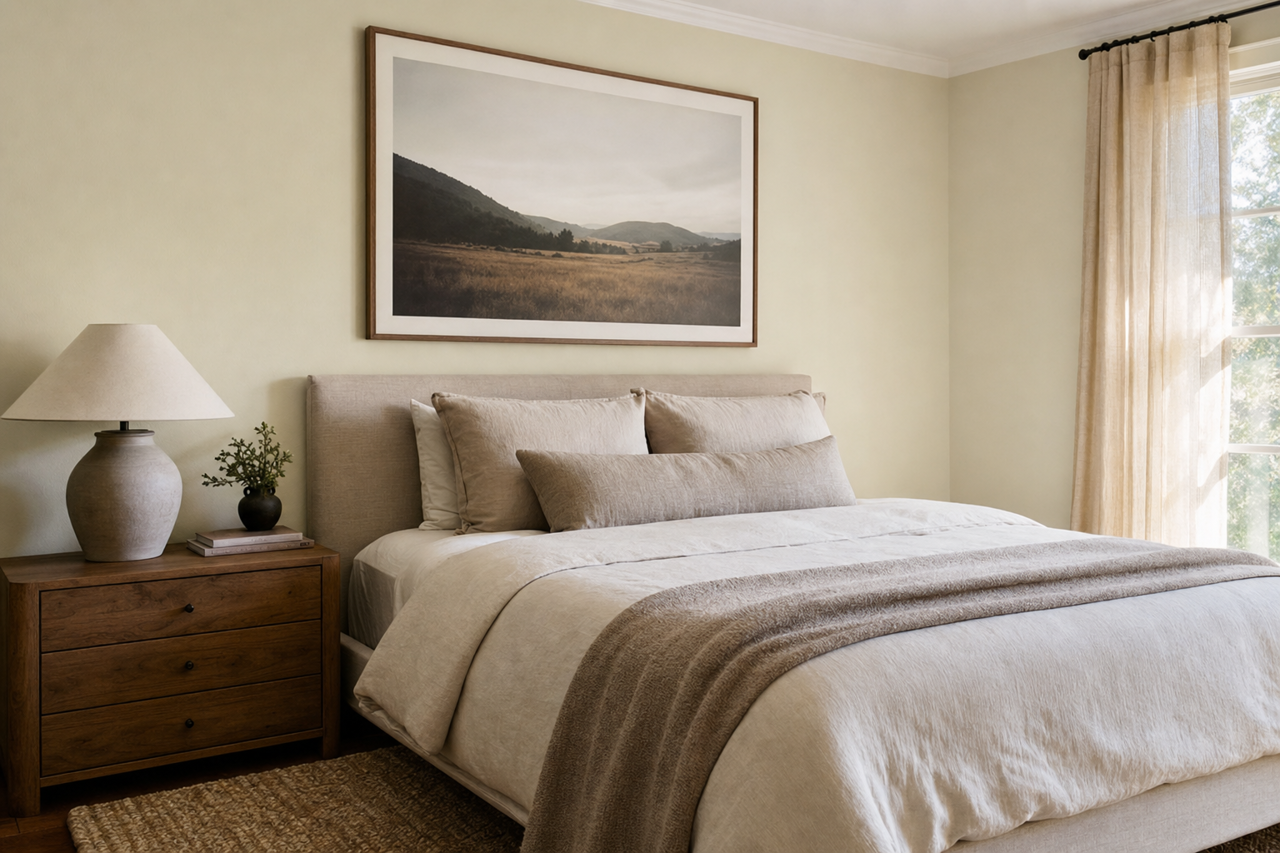 Sheep's by Benjamin Moore on interiors