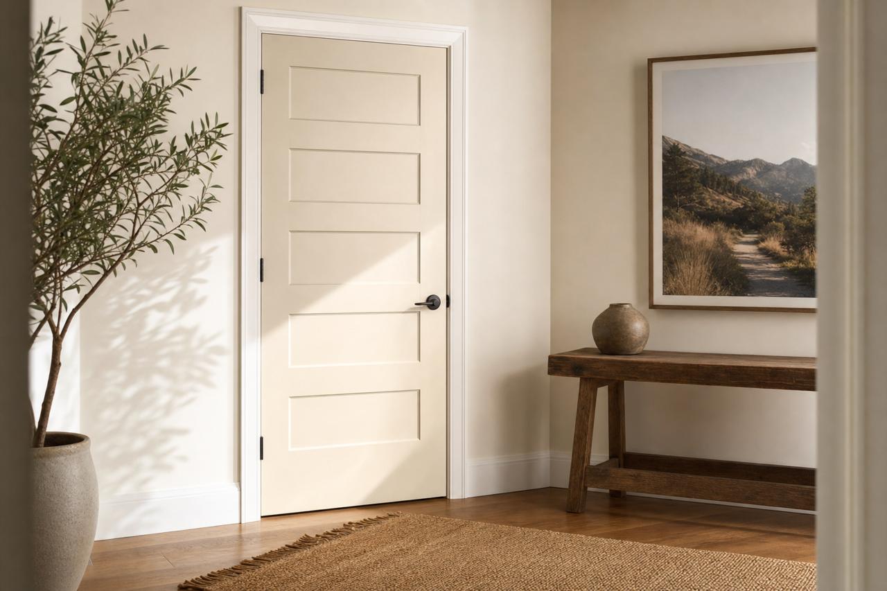 Athena by Benjamin Moore on interior-doors