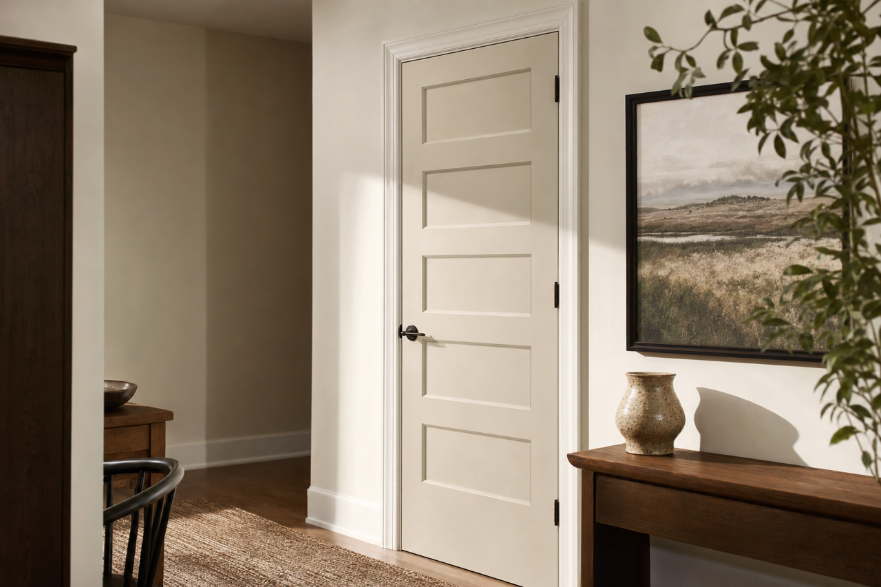 Apparition by Benjamin Moore on interior-doors