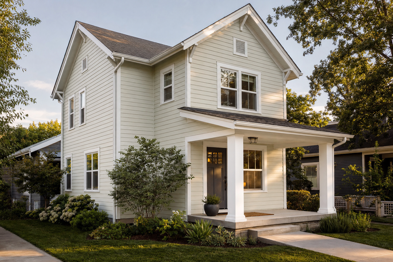 Pearl by Benjamin Moore on exterior