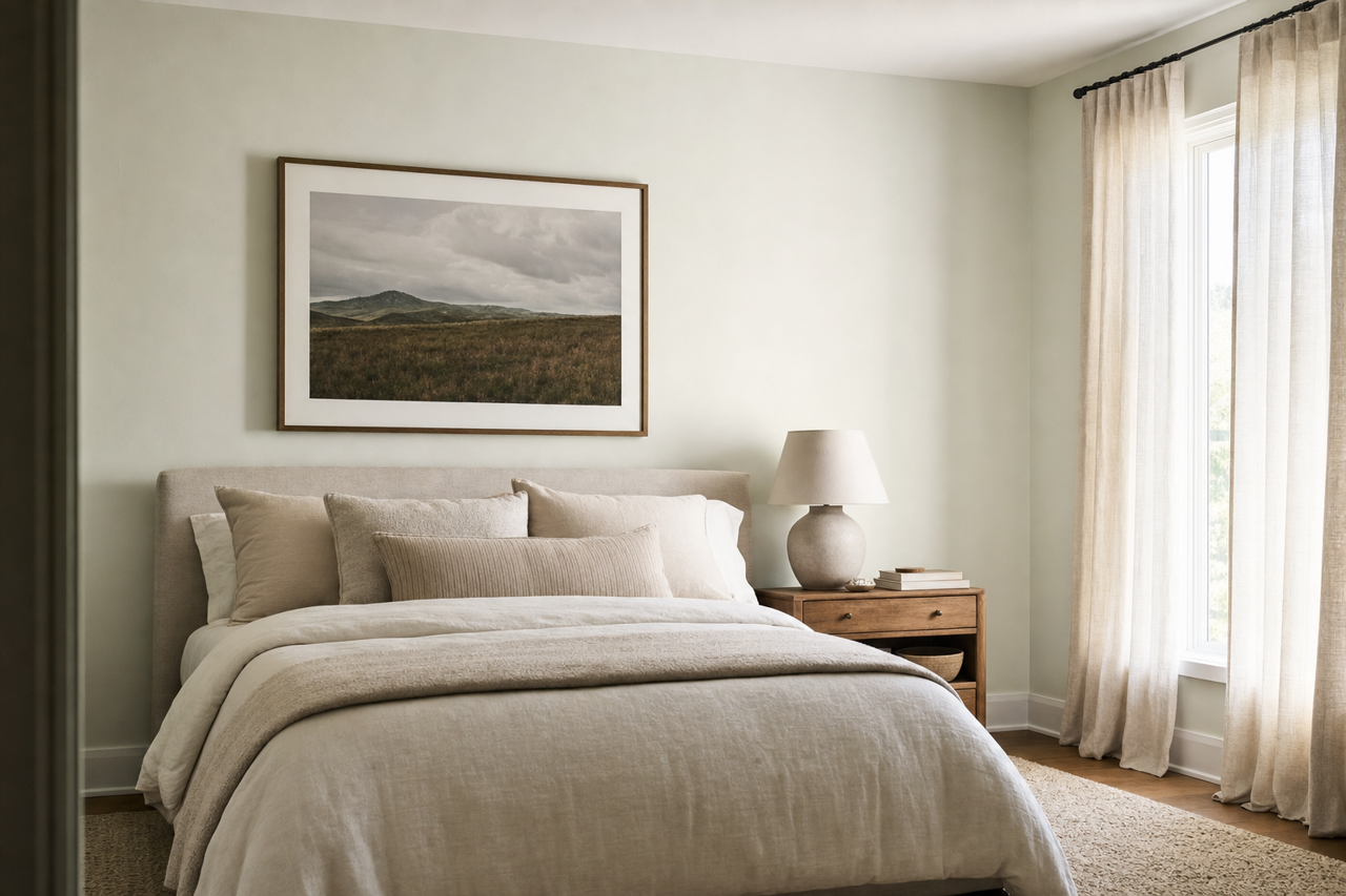 Pearl by Benjamin Moore on interiors