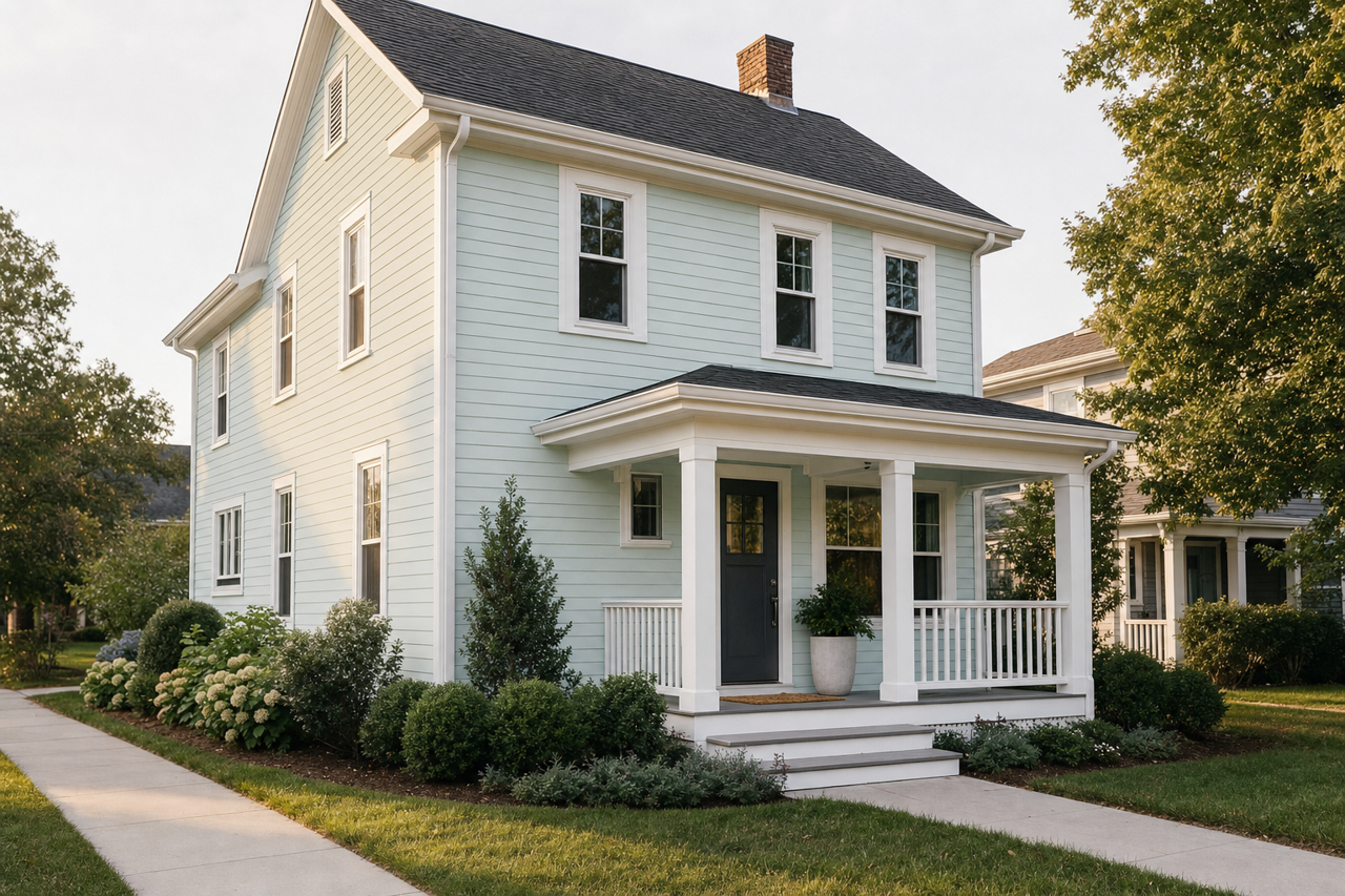 Winter by Benjamin Moore on exterior