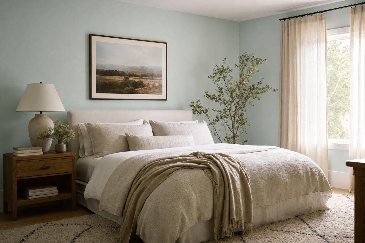 Winter by Benjamin Moore on interiors