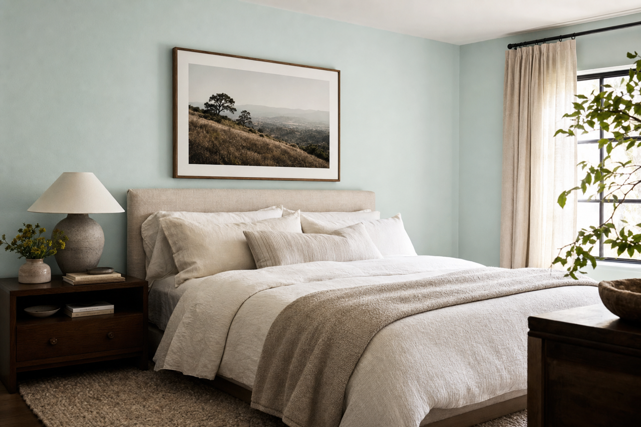 Glacier Lake by Benjamin Moore on interiors
