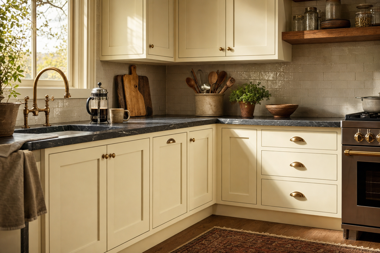Oxford by Benjamin Moore on cabinets